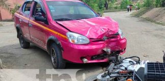 Nicaragua, juigalpa, motociclista, impactó, taxi,