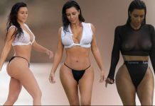 Las fotos sin censura de Kim Kardashian en México