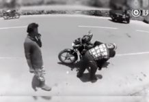 Ladrón es grabado robando y su reacción se vuelve viral