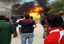 Lesbos en calma tras revuelta en centro de detención de refugiados