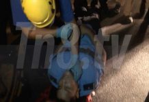Policía fue catapultado por motorizado