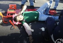 Levantan a motociclista en la Carretera Norte