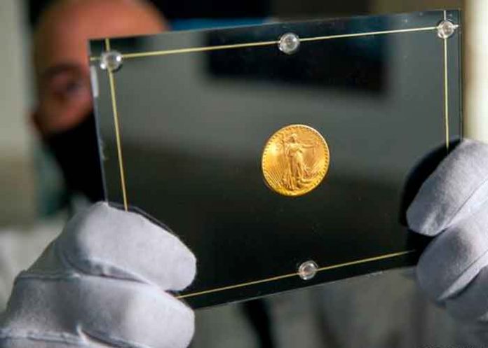 maneda1 Estados unidos, Nueva york, moneda de oro, subasta,
