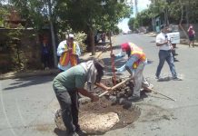 Managua: Supervisan obras en manjoles y rejillas