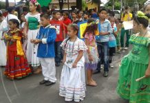 Marchan en Masaya para celebrar el Día del Niño