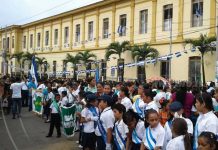 Estudiantes de Masaya listos para desfile patrio