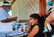 Familias acuden a feria del MINSA en barrio San Sebastián, Managua nicaragua, feria de salud, familias, minsa,