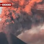 Fuente de lava en el Volcán Momotombo lava