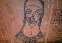 Arman supuesto altar satánico en calle de Managua