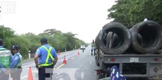 nicaragua, accidente, carretera nueva a leon, motociclista, camion,