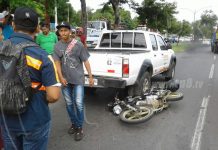 Motociclista lesionado tras choque en Carretera Norte