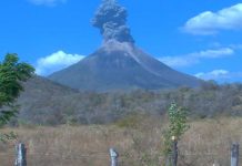 Reportan nueva explosión en el volcán Momotombo