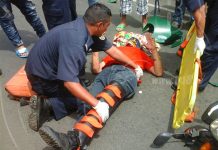 Motociclista fracturado tras choque en Carretera Norte