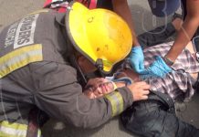 Managua: Vehículo casi mata a motorizado en accidente