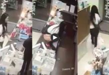Enojada porque no le prestaron el baño, orinó en el mostrador