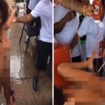 Video: Mujer se desnuda en restaurante y es arrestada video viral