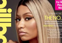 Nicki Minaj aparece topless en portada de revista Billboard