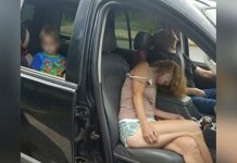 Publican foto de niño en un coche con una pareja drogada