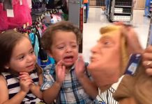 Niño llora al ver cara de Donald Trump