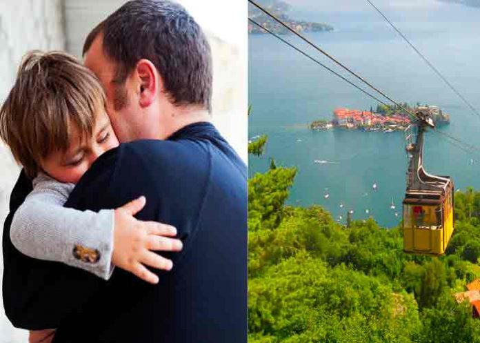 italia, niño, accidente, teleferico,