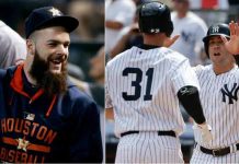 Severino y Nova en bullpen de Yanquis
