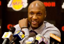 Lamar Odom alerta y mejorando, dice una tía