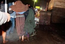 Familias damnificadas por lluvia en Totonicapán, Guatemala