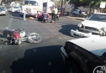Catapultan a motociclista por choque en Bolonia