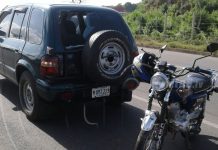 Managua: Se lesiona la cabeza por fuerte choque