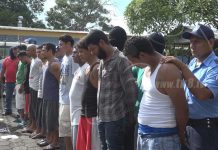Operativo policial en Chinandega deja varios detenidos