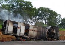 Arde camión cargado de plátano en Chiriquí, Panamá
