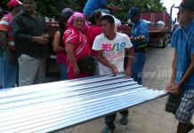 Masiva entrega de Plan Techo en barrios de Ocotal