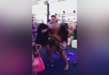 Graban pleito entre mujeres en el Chaman