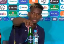 Pogba sigue el ejemplo de Cristiano y retira una bebida durante una rueda de prensa viral, video, eurocopa2021, pogba, cristiano ronaldo, futbol,