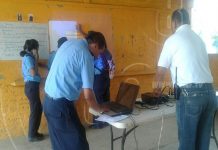 Policía realiza asamblea con comunidad Los Altos, Nindiri