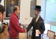 Presidente Ortega conversa sobre paz con el rabino Rabbi Yechiel