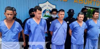 distintos delitos, Nicaragua, Río San Juan, detenidos