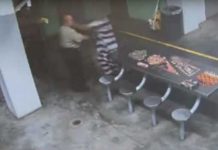 Preso enloquece y ataca a cuatro guardias de seguridad