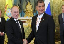 Putin envía condolencias y mensaje de apoyo a Ecuador