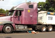 Muere cuando robaba trigo de un camión en marcha