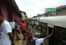 Nandaimeños salen a celebrar el Repliegue en Masaya