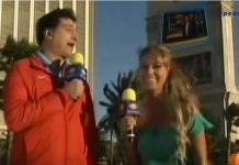 Reportera sufrió vergüenza cuando se le levantó el vestido durante transmisión