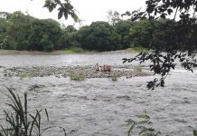 Costa Rica: Rescatan familia atrapada en río