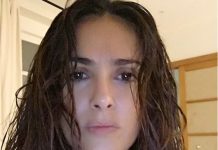 Salma Hayek se muestra sin una gota de maquillaje