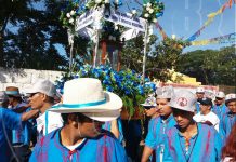 Imagen de Santo Domingo de Abajo llega a la iglesia Cristo El Rosario