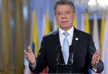 Presidente Santos proclama una nueva era para Colombia, en paz
