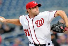 Scherzer empata marca de 20 ponches en triunfo de Nacionales