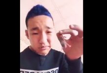 OMG! asiático se graba comiendo una rata bebé viva