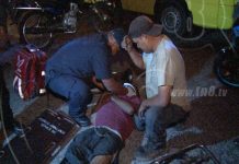 Motociclista termina lesionado en accidente de transito