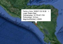 Sismos mantienen en vela a Chinandeganos